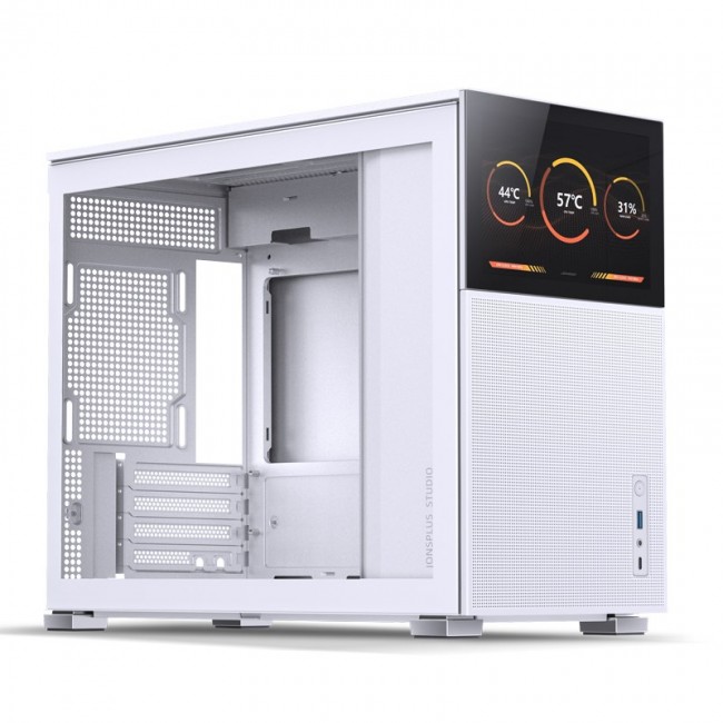 Jonsbo D31 MESH Screen Micro-ATX Case, Tempered Glass - white