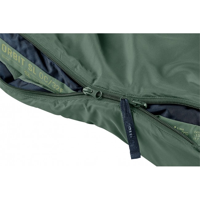Deuter Orbit SL 0C/32F Adult Mummy sleeping bag Fabric, Polyethersulfone (PES), Ripstop Green