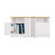 GALAX 30/1D WHITE/ARTISAN BEDSIDE TABLE