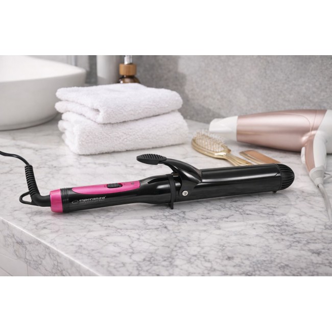 Esperanza EBL011 Curling iron Warm Black, Pink 1.8 m