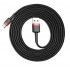 Baseus CATKLF-U91 USB cable USB 2.0 3 m USB A USB C Black, Red