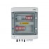 Switchgear attached DCAC hermetic IP65 EMITTER with DC surge arrester Dehn 1000V type 2, 2 x PV string, 2 x MPPT // og. AC Dehn type 2, 10A 3-F, RCD type A 40A/300mA