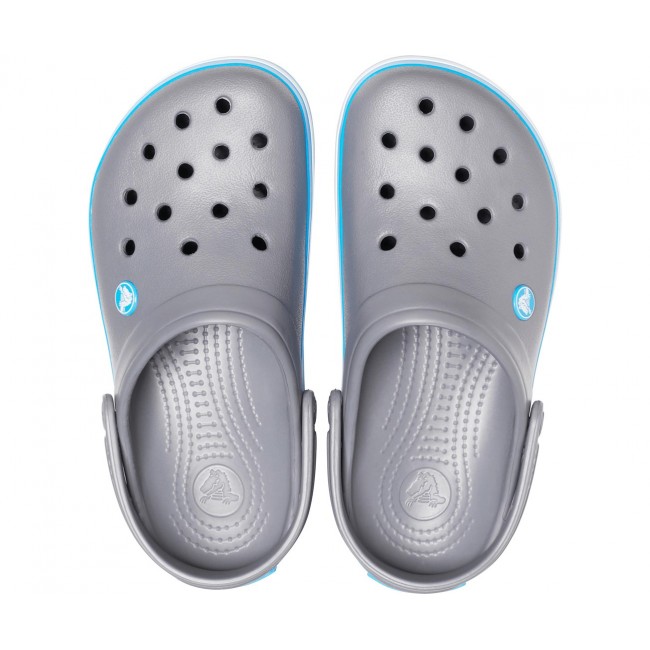 Crocs Crocband Clogs Unisex Grey, Blue, White