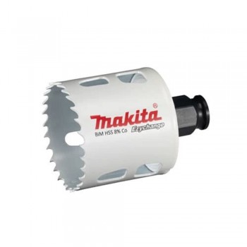 MAKITA HOLE SAW BIM HSS-Co 8% 52mm EZYCHANGE METAL, STEEL, ALU, WOOD, PVC