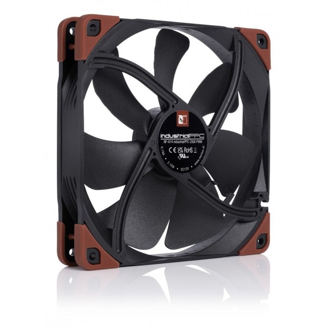 Noctua NF-A14 INDUSTRIALPPC-2000 PWM Computer case Fan 14 cm Black, Brown 1 pc(s)