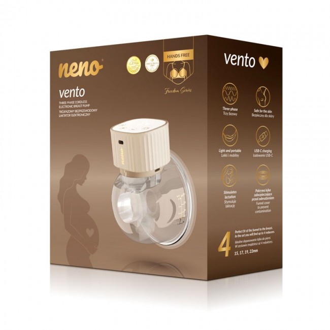 VENTO Three-Phase, Cordless Electronic Breast Pump VENTO Three-Phase, Cordless Electronic Breast Pump