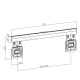 Maclean MC-481 Ultra Flat Slim TV Wall Mount Bracket Holder for 37-80