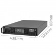 Qoltec Uninterruptible Power Supply (UPS) for RACK | 2.4kVA | 2400W | Power Factor 1.0 | LCD | EPO | USB | Online Qoltec Uninterruptible Power Supply (UPS) for RACK | 2.4kVA | 2400W | Power Factor 1.0 | LCD | EPO | USB | Online