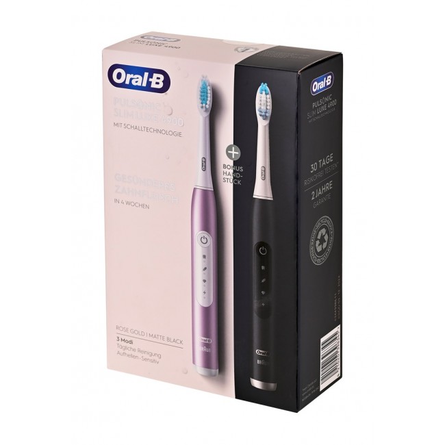 BRAUN Pulsonic Slim Luxe Brush 4900 silv/rose gold BRAUN Pulsonic Slim Luxe Brush 4900 silv/rose gold