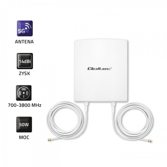Qoltec 5G LTE Antenna | 14 dBi| External