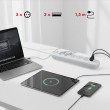 Maclean power strip, 5 socket extension + 3xUSB, 110-240V AC 50/60Hz, 2.1A max 2500W, 1.5m, white, MCE395 W Maclean power strip, 5 socket extension + 3xUSB, 110-240V AC 50/60Hz, 2.1A max 2500W, 1.5m, white, MCE395 W