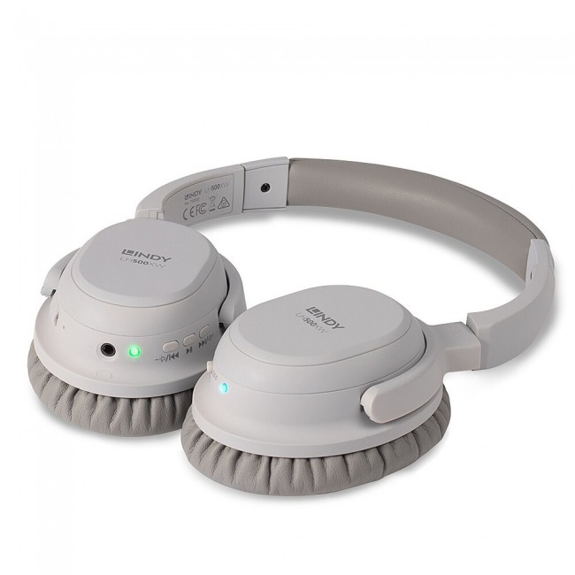 Lindy LH500XW Headset Wired & Wireless Head-band Calls/Music Micro-USB Bluetooth Grey