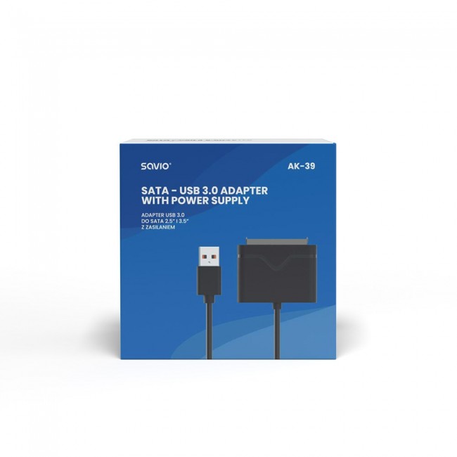 SAVIO AK-39 USB 3.0 - SATA III adapter for 3.5 /2,5