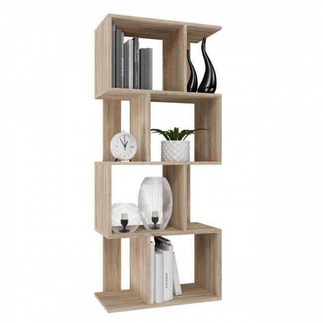 Bookcase FIESTA 4P 59.5x30x140 cm, sonoma oak