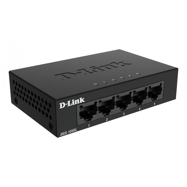 D-Link DGS 105GL - switch - 5 porte -