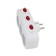 Esperanza ELK307W Electrical Splitter 3 sockets switch White Esperanza ELK307W Electrical Splitter 3 sockets switch White
