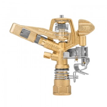 Adjustable rotating pulsating sprinkler with 3/4