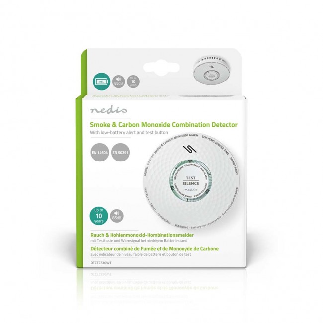 Smoke and carbon monoxide detector Nedis DTCTCS10WT Smoke and carbon monoxide detector Nedis DTCTCS10WT