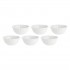 Set of 6 Ducale Salad Bowls - White, 12 cm
