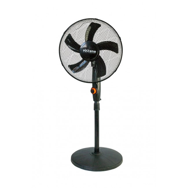 VOLTENO FLOOR FAN BLACK 40cm ROUND BASE VOLTENO FLOOR FAN BLACK 40cm ROUND BASE