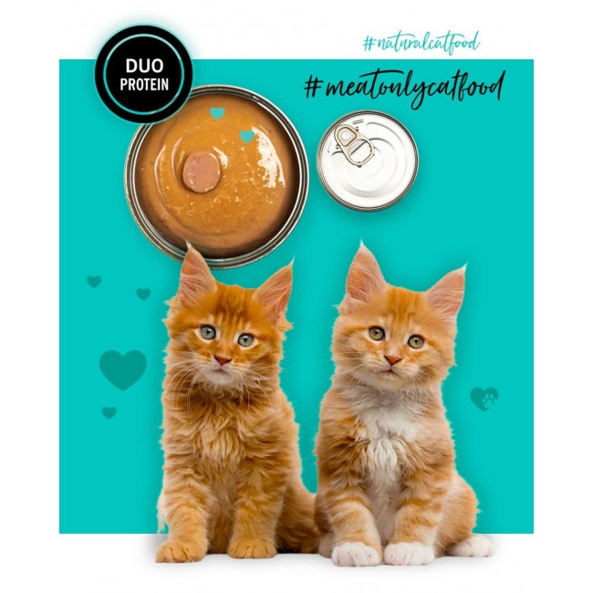 3COTY Chicken with duck For kittens - wet cat food - 80g 3COTY Chicken with duck For kittens - wet cat food - 80g