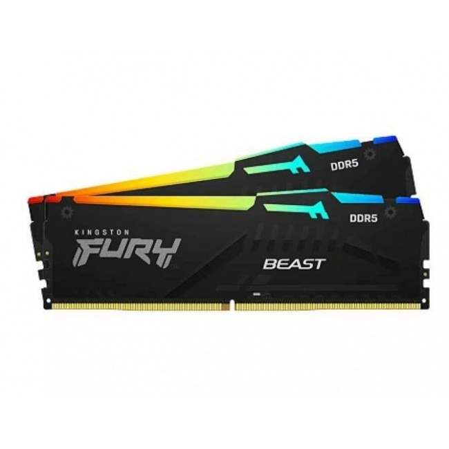 Kingston Technology FURY Beast 64GB 5200MT/s DDR5 CL40 DIMM (Kit of 2) RGB