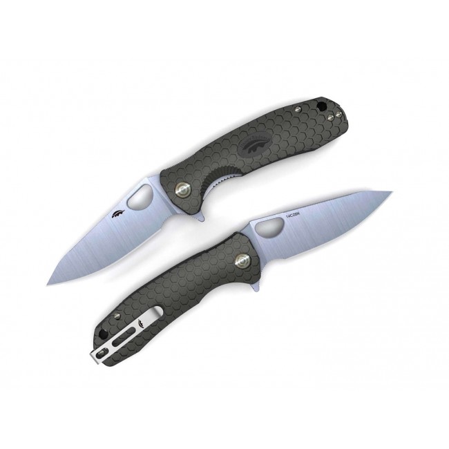 Knife Honey Badger Leaf 14C28N Small Black Knife Honey Badger Leaf 14C28N Small Black