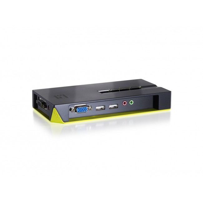 LevelOne 4-Port USB VGA KVM Switch, audio support