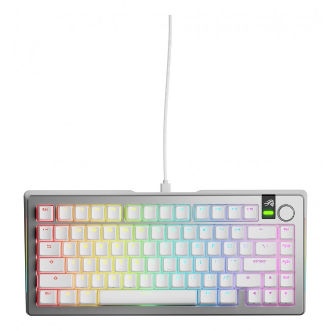 Glorious Gaming GMMK 3 PRO 75% Prebuilt Wired Silver - US Glorious Gaming GMMK 3 PRO 75% Prebuilt Wired Silver - US