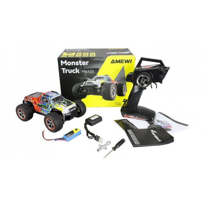 Amewi MAX20 Radio-Controlled (RC) model Monster truck Electric engine 1:20