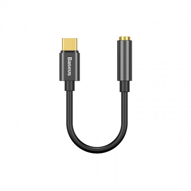 Baseus CATL54-01 cable gender changer Type-C 3.5mm Black
