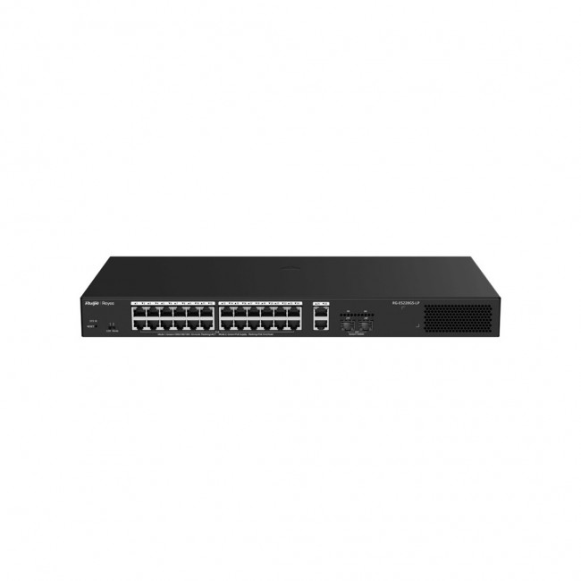 Ruijie Networks RG-ES228GS-LP network switch Managed L2 Gigabit Ethernet (10/100/1000) Power over Ethernet (PoE) Desktop Black