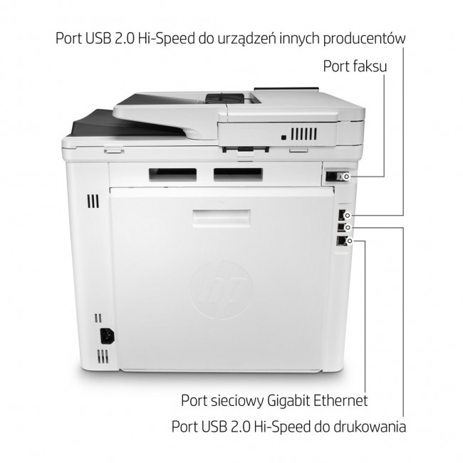 HP Color LaserJet Enterprise LaserJet Enterprise M480f Multifunction Color Printer, Ethernet Only Copier, Scanner