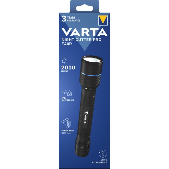 Varta 18922 Black Hand flashlight LED