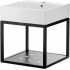 Wall-hung bathroom console with washbasin - 50x50 cm