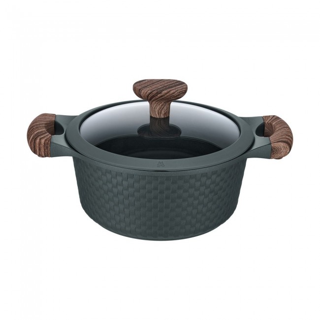 Resto Kitchenware Ran 2.4 L Round Black, Wood Resto Kitchenware Ran 2.4 L Round Black, Wood