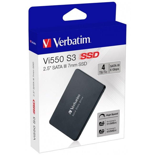Verbatim Vi550 S3 SSD 4TB Verbatim Vi550 S3 SSD 4TB
