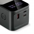 Powerbank 27 000mAh, 1x USB, 2x USB-C, 162,5W, QC4+, flashlight, LCD screen, black