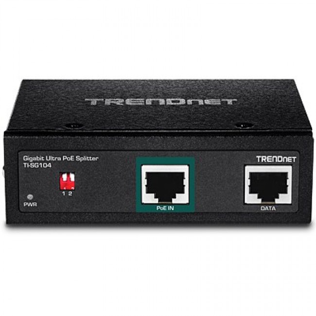 Trendnet TI-SG104 network splitter Power over Ethernet (PoE) Black Trendnet TI-SG104 network splitter Power over Ethernet (PoE) Black