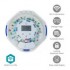 Pill dispenser Nedis SmartLife with 28 compartments, 9 reminders in White