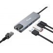 Equip 5 in 1 Multifunctional Adapter, 2.5GbE, USB-A x 2, USB-C x 1, USB-C , 100W USB PD Equip 5 in 1 Multifunctional Adapter, 2.5GbE, USB-A x 2, USB-C x 1, USB-C , 100W USB PD