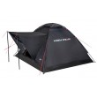 High Peak Beaver 3 Black, Red Pyramid tent 10320