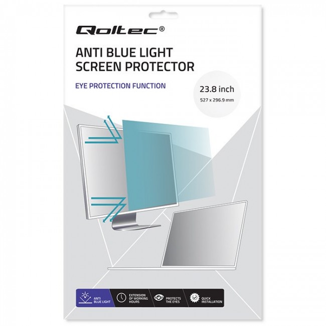 Qoltec Blue Light Filter 23.8