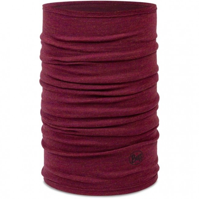 Buff Midweight Merino Wool Multifunctional scarf Red