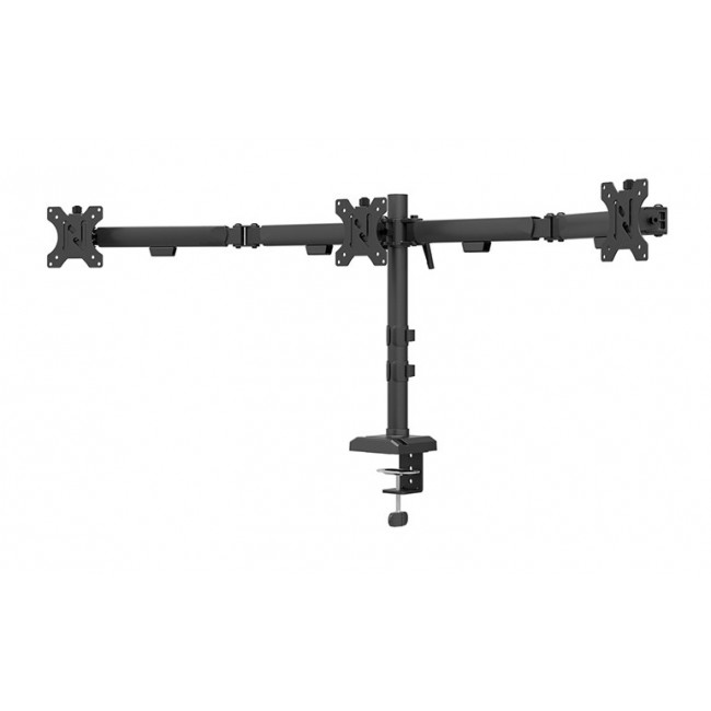 Desk mount for 3 monitors 10-27