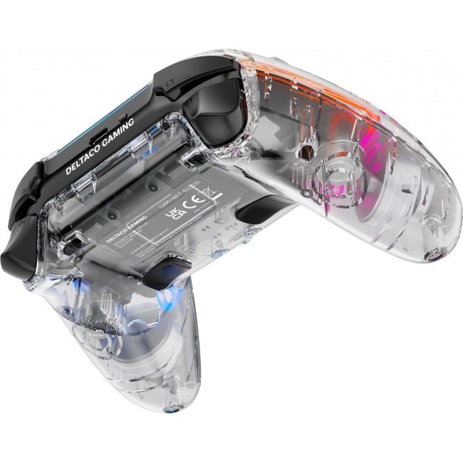 Deltaco Gaming GAM-169-T Gaming Controller Transparent Bluetooth/USB Gamepad Android, Nintendo Switch, PC, PlayStation 4, iOS Deltaco Gaming GAM-169-T Gaming Controller Transparent Bluetooth/USB Gamepad Android, Nintendo Switch, PC, PlayStation 4, iOS