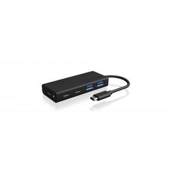 ICY BOX IB-HUB1426-CPD USB 3.2 Gen 1 (3.1 Gen 1) Type-C 5000 Mbit/s Black