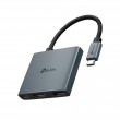TP-Link UH3020C interface hub USB Type-C 5000 Mbit/s Grey