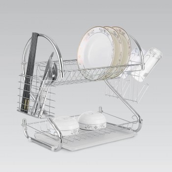 Dish drying rack 38 cm MR-1025-38 silver Maestro