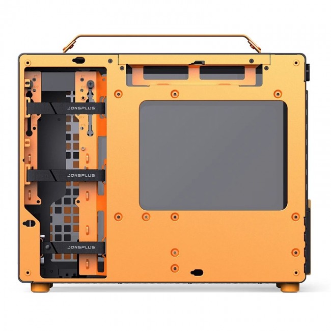 Computer Case JONSPLUS MATX Handle Case Z20 - Black-Orange
